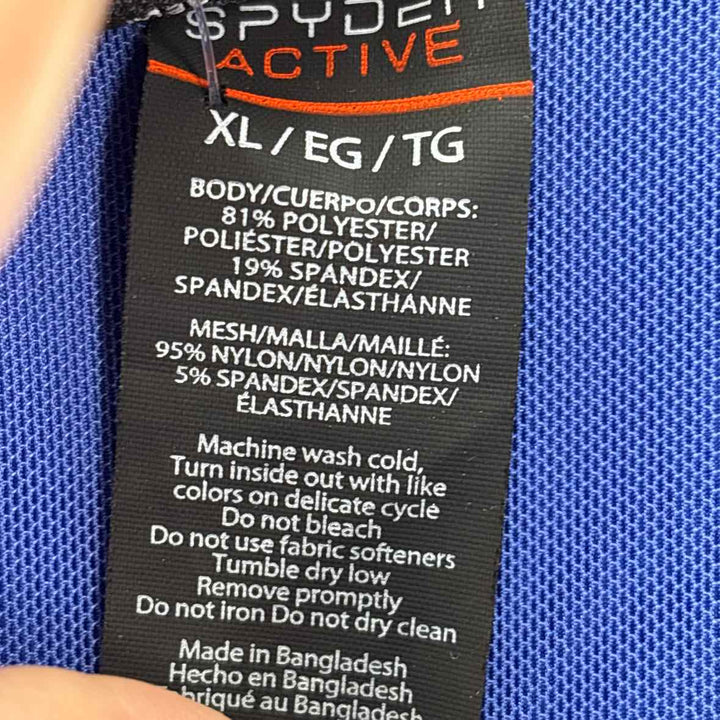 Size XL SPYDER Royal Blue Knit Jacket