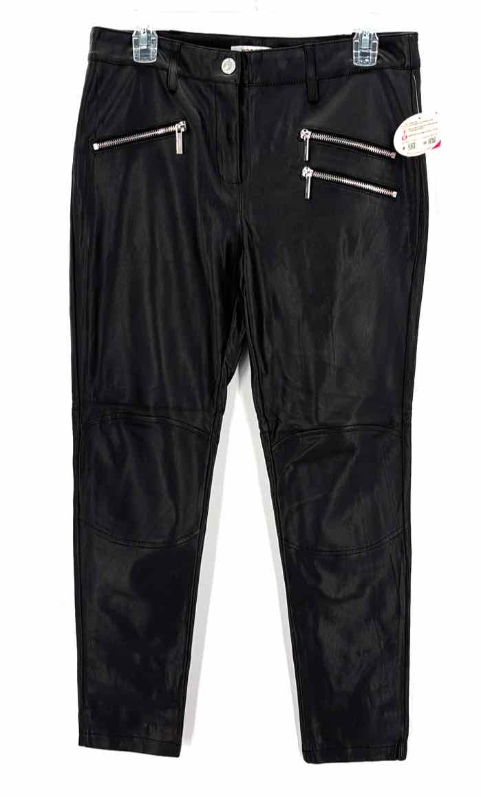 Size 40 Black Faux Leather Pants