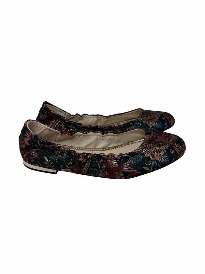 Shoe Size 9.5 Sam Edeleman Burgundy Sateen Flats
