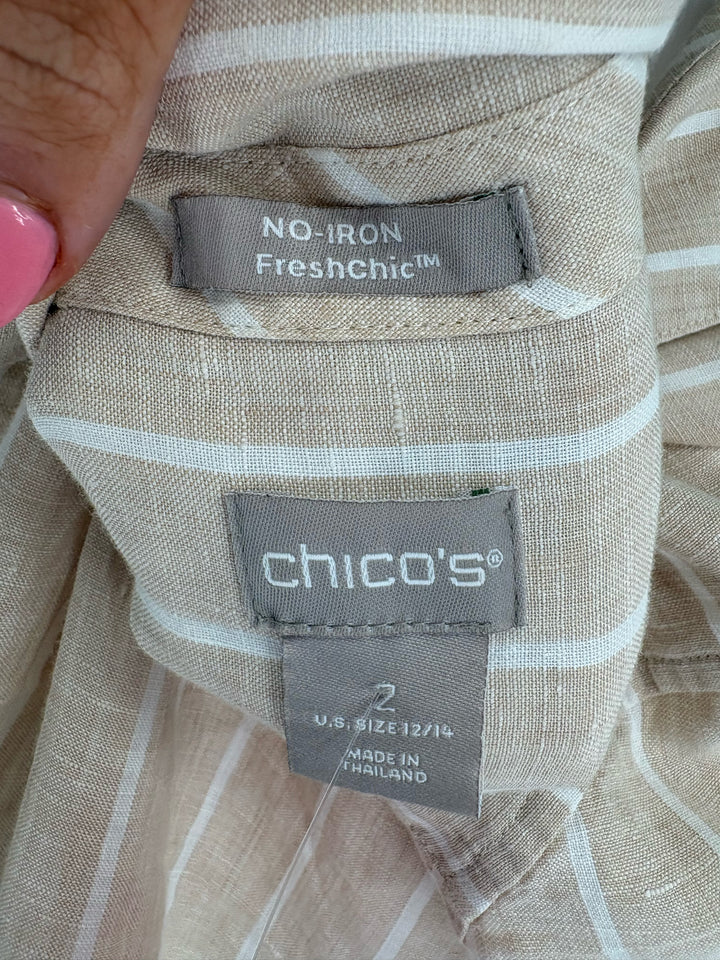 Size L Chico's Tan Shirt