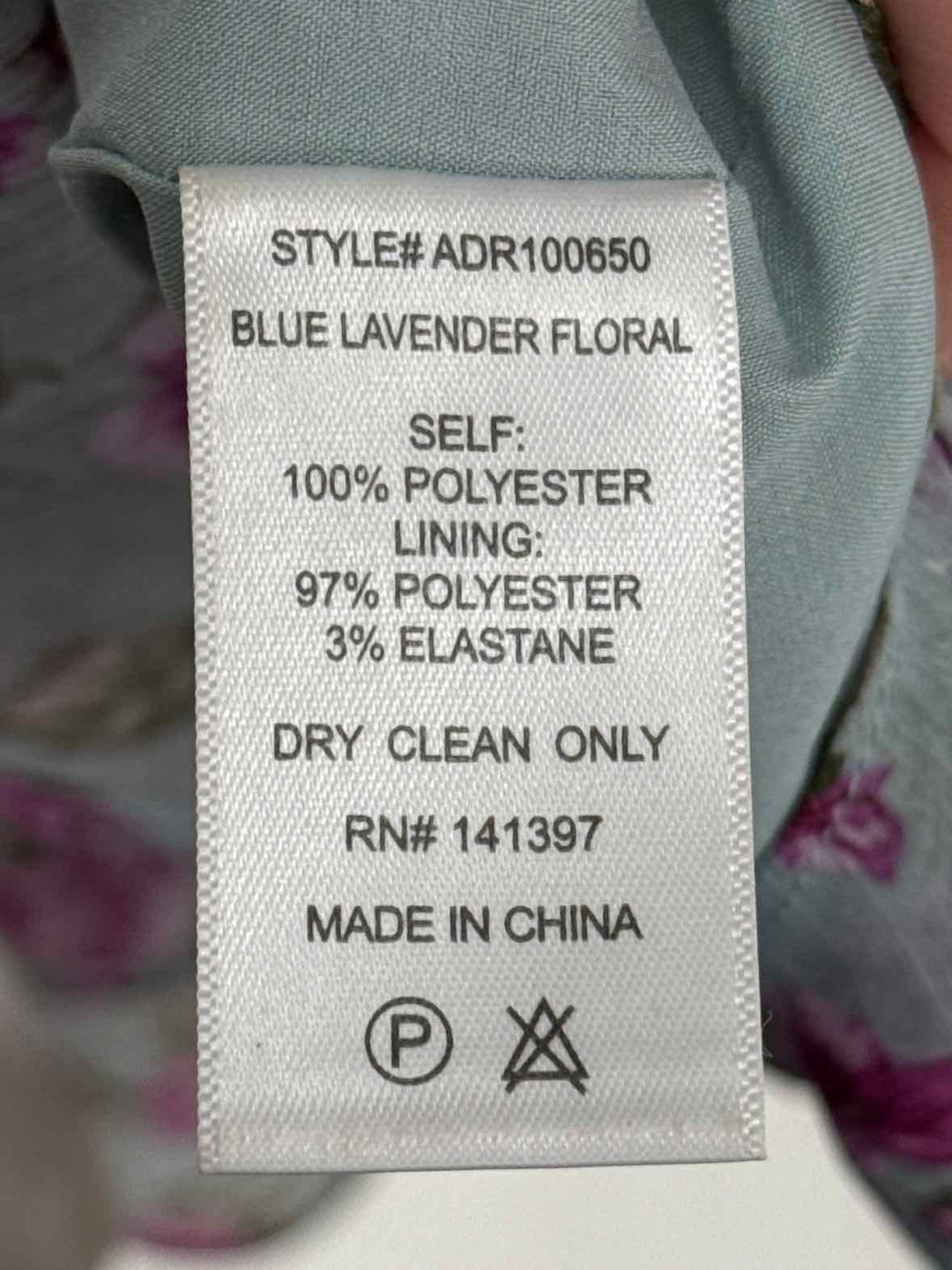 Size S ASTR Blue Print Dress