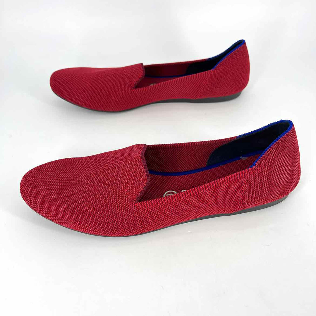 Shoe Size 9 ROTHY'S Red Knit Loafers
