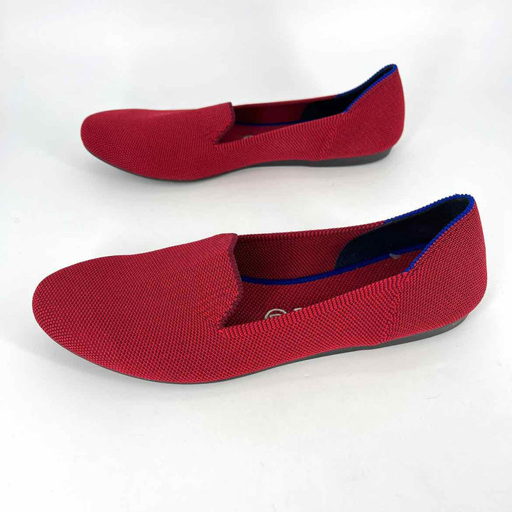 Shoe Size 9 ROTHY'S Red Knit Loafers
