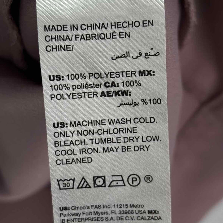 Size XL Chico's Mauve Shirt