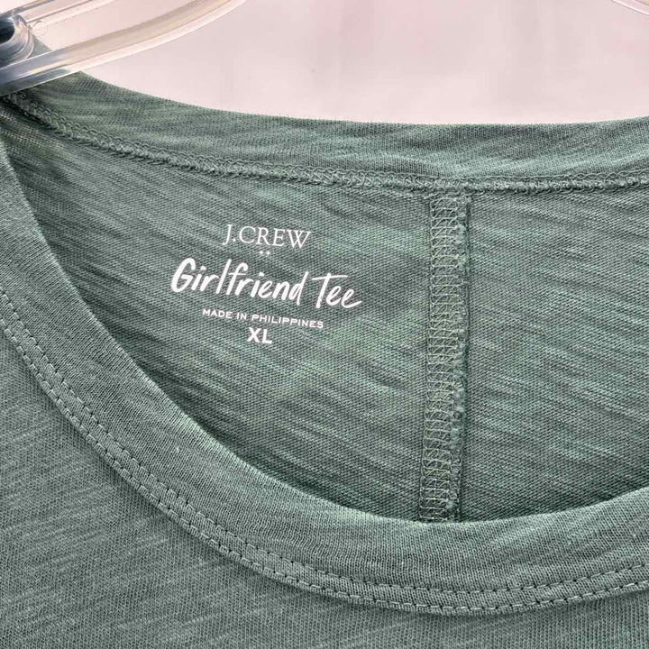 Size XL J Crew Green Cotton Shirt