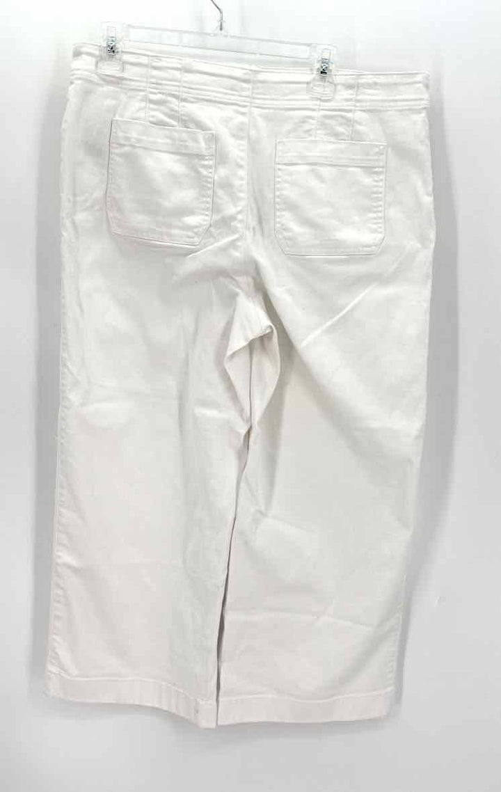 Size 12 Talbots White Denier Pants