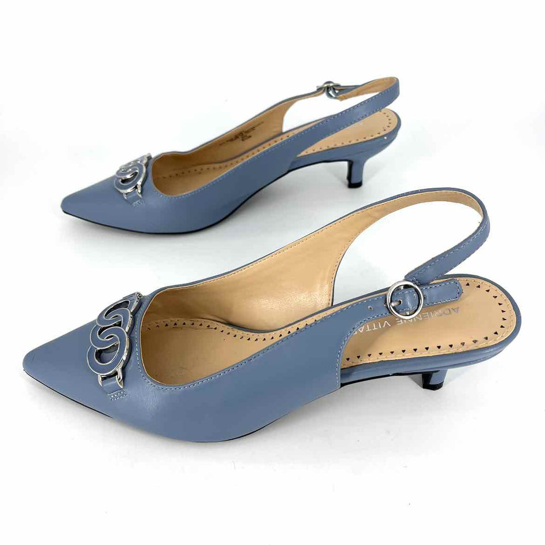 Shoe Size 8.5 ADRIENNE VITTADINI Blue Pumps