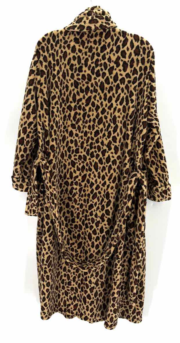 Size L/XL OSCAR DE LA RENTE Multi-Color Fleece Robe