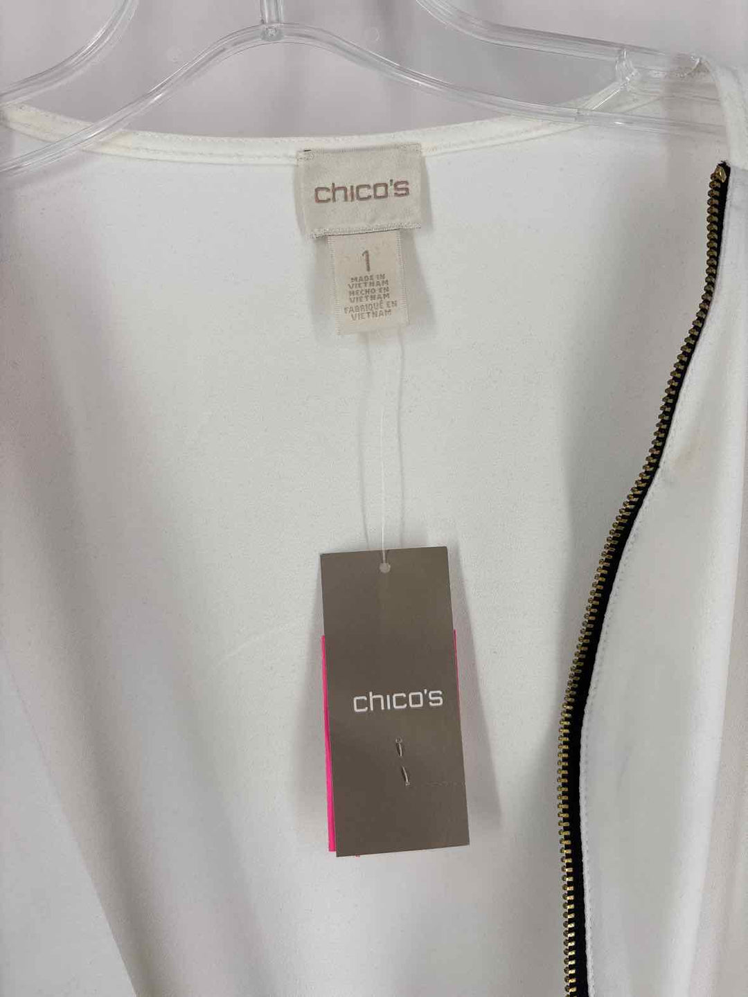 Size M Chico's Black/White Romper
