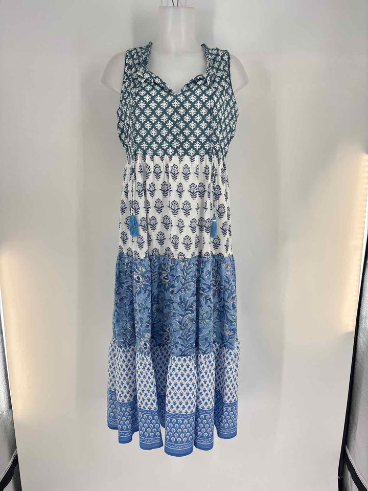 Size S TUCKERNUCK Blue Print Dress
