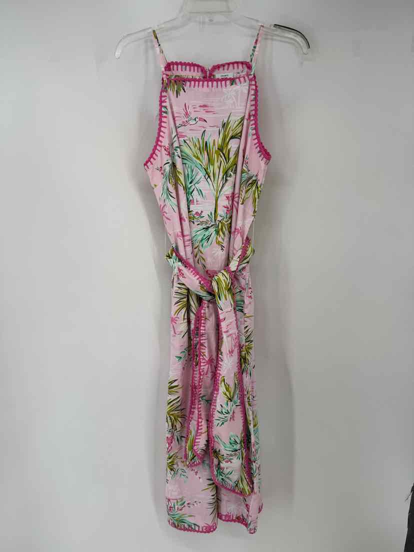 Size L CROWN & IVY PINK PRINT Dress