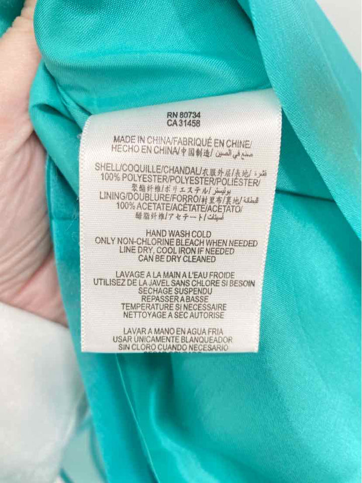 Size 4 MAX & CLEO Teal Dress