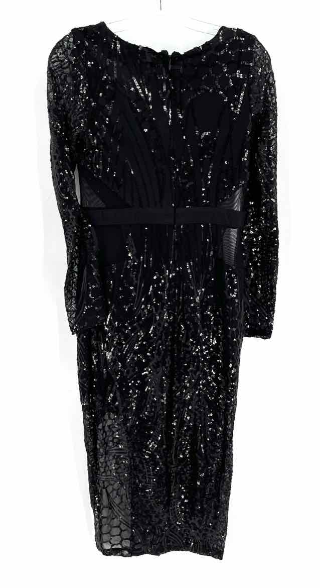 Size M Black Sequined Dress