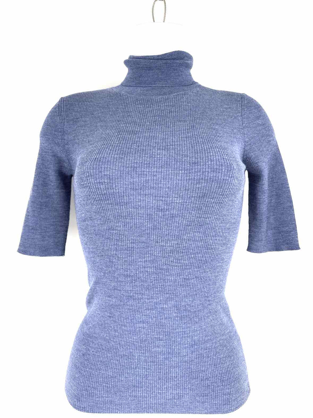 Size Petite THEORY Blue Knit Shirt