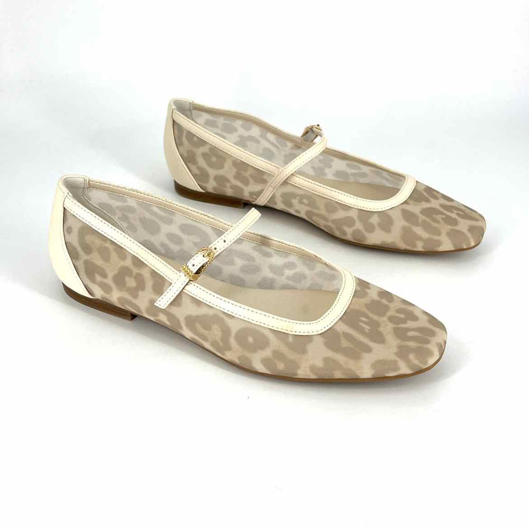 Shoe Size 7.5 Dolce Vita Cream Mesh Faux Leather Flats