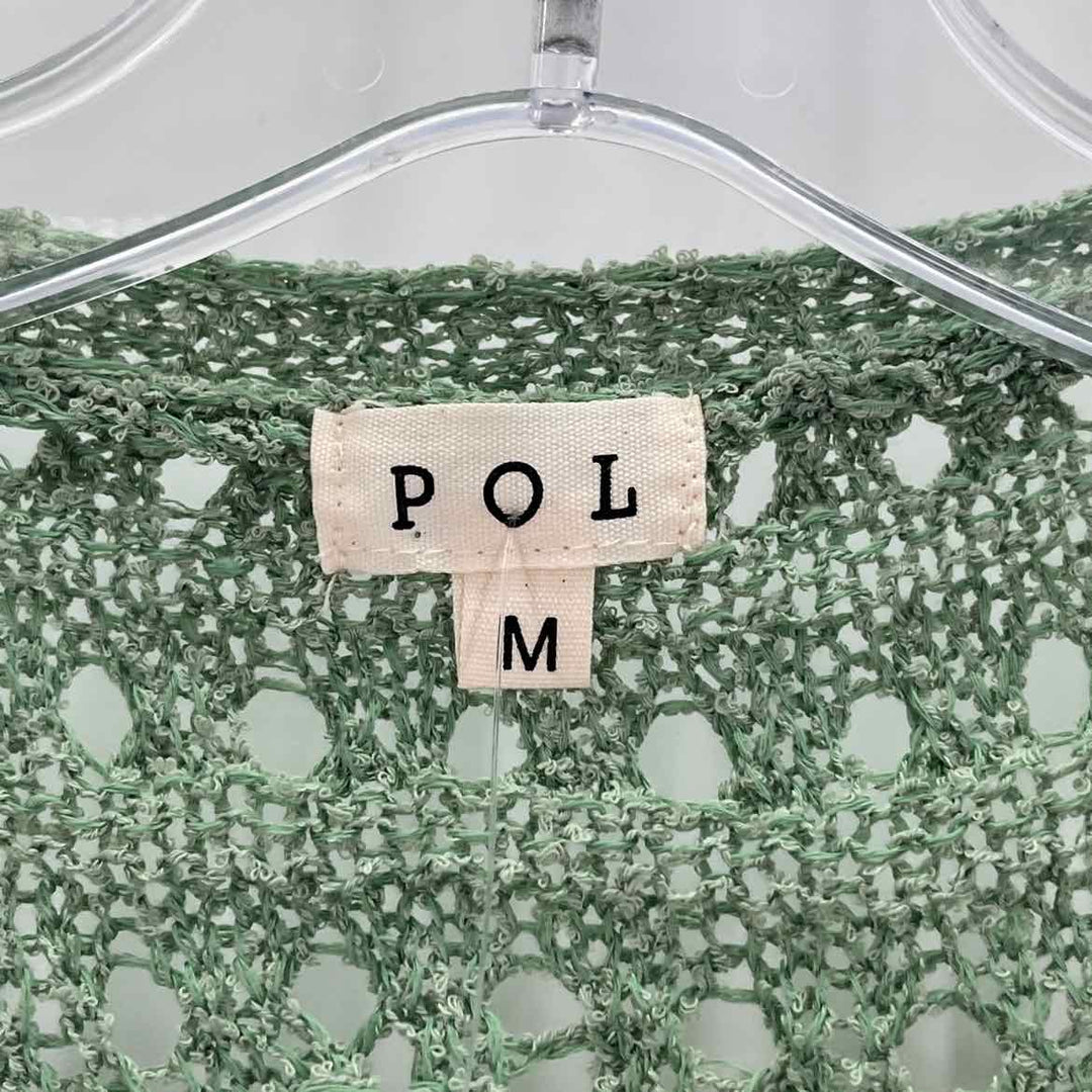 Size M pol Green Knit Cardigan