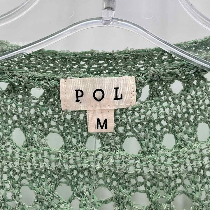 Size M pol Green Knit Cardigan