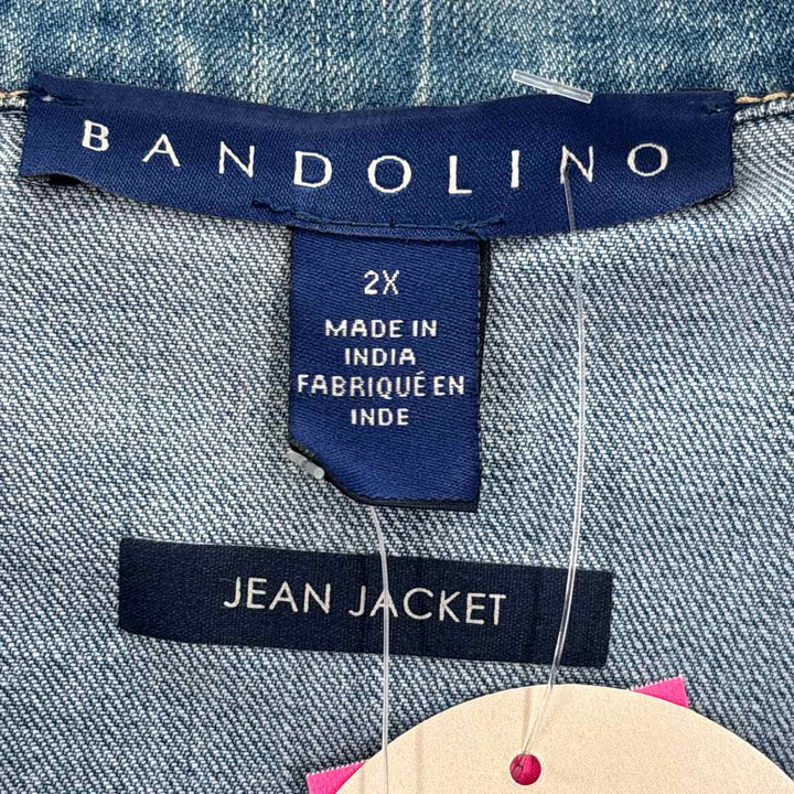 Size 2X Bandalino Blue Denim Jacket