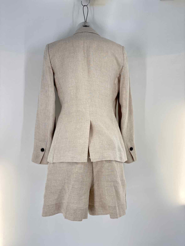 Size 2 Banana Republic Tan Linen 2 PC Dress