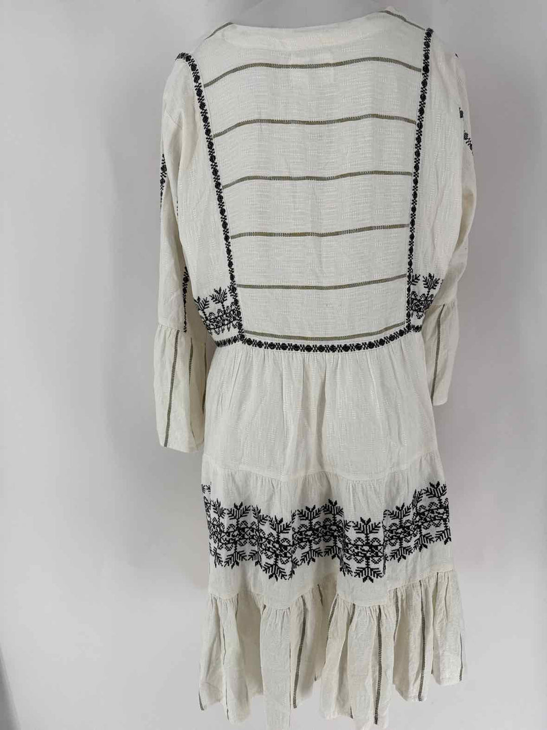 Size L Beige Print Dress