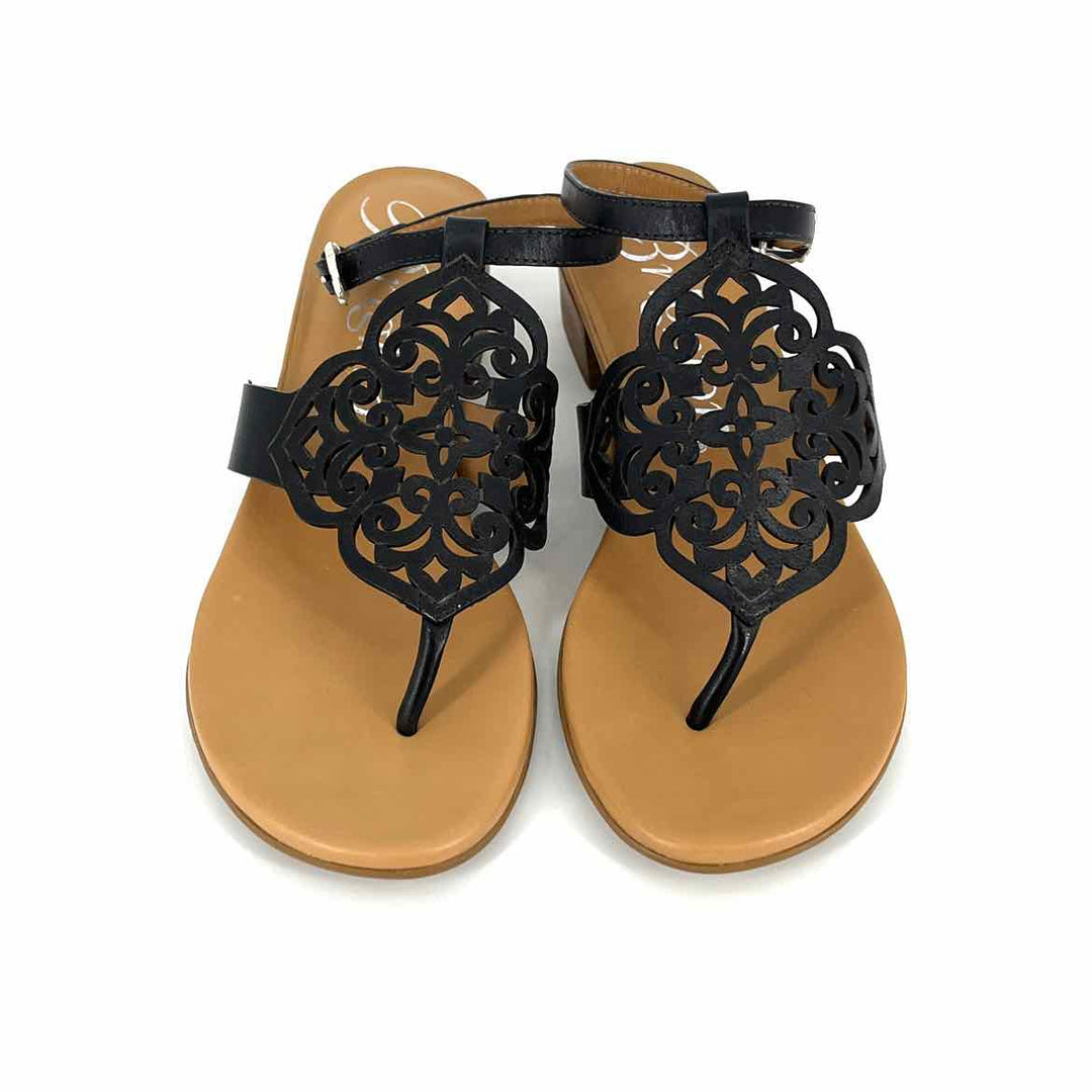 Shoe Size 5.5 BRIGHTON Black Leather Sandals