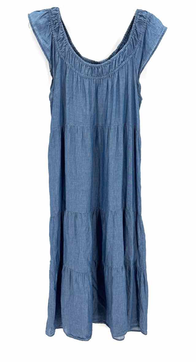Size S LOFT Blue Chambray Dress