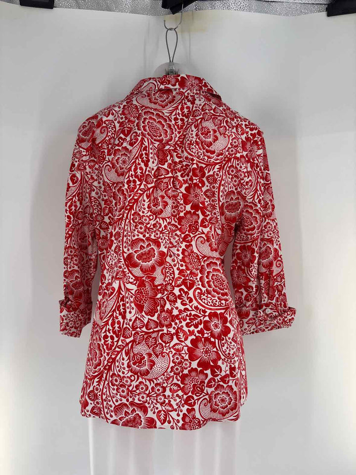 Size XL Chico's Red Print Shirt