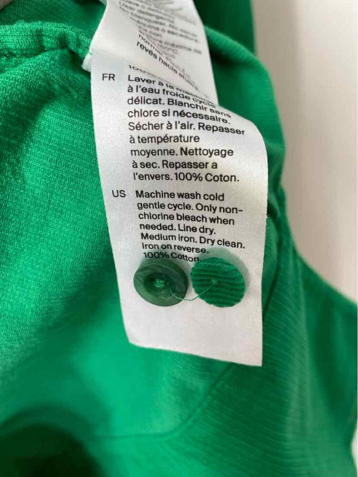 Size 6 COS Green Corduroy Shirt