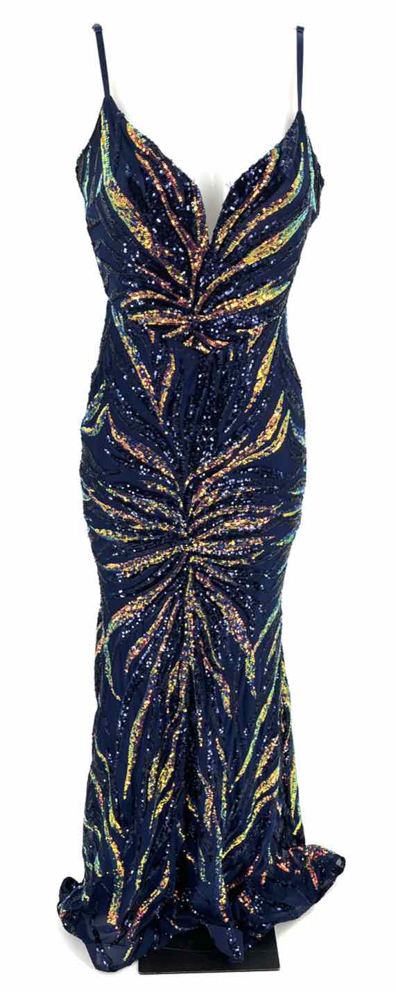 Size S Navy Sequined Dress