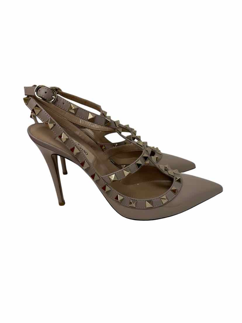 Shoe Size 8.5 VALENTINO Tan Luxury - Heels