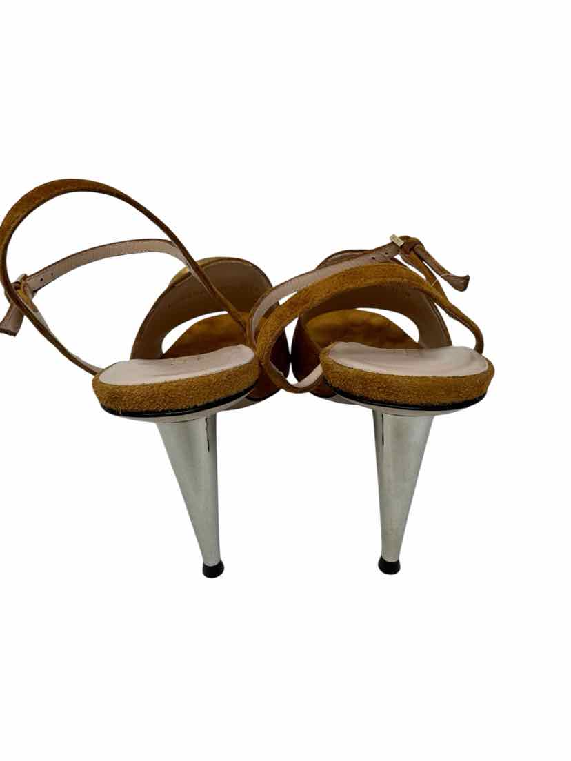 Shoe Size 38.5 Gucci Camel Suede Luxury - Heels