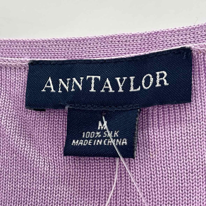 Size M Ann Taylor Lilac Knit Sweater