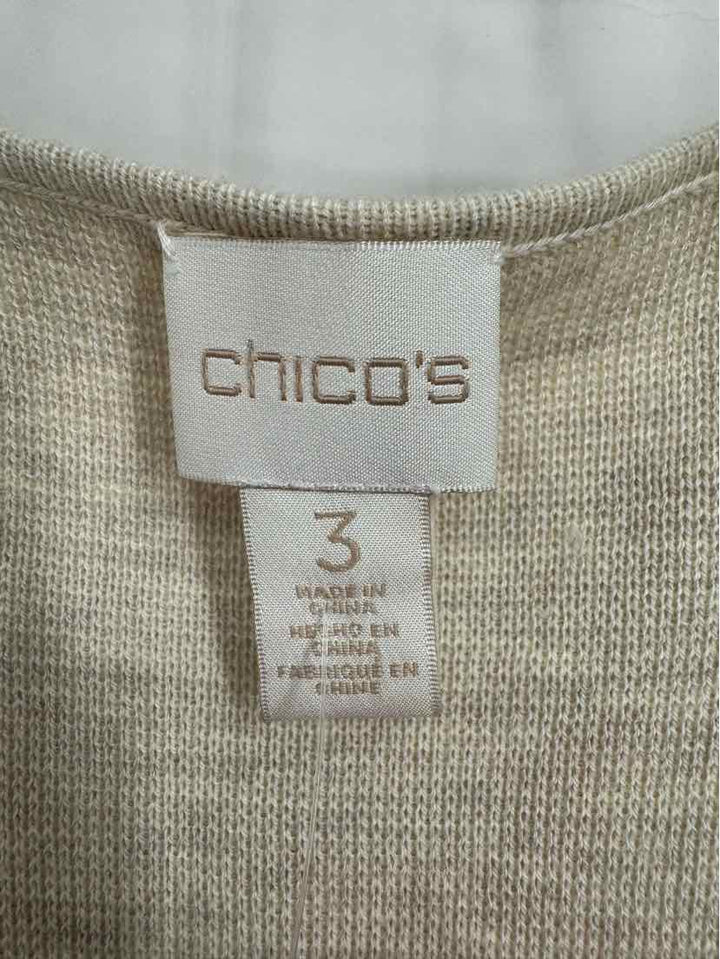 Size XL Chico's Tan Cardigan