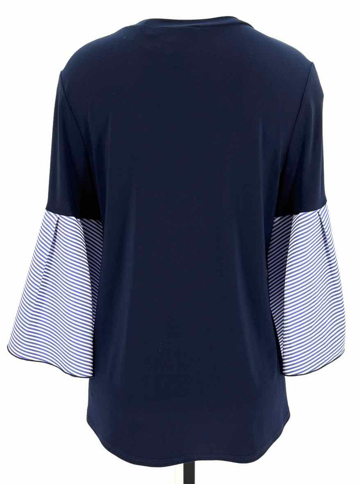 Size 10 JOSEPH RIBKOFF Navy Print Shirt