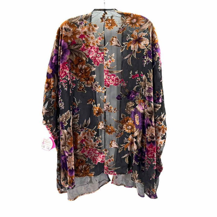 Size M/L Black Velvet Cardigan