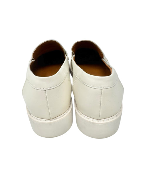 Shoe Size 9.5 FRANCO SARTO Ivory Leather Loafers