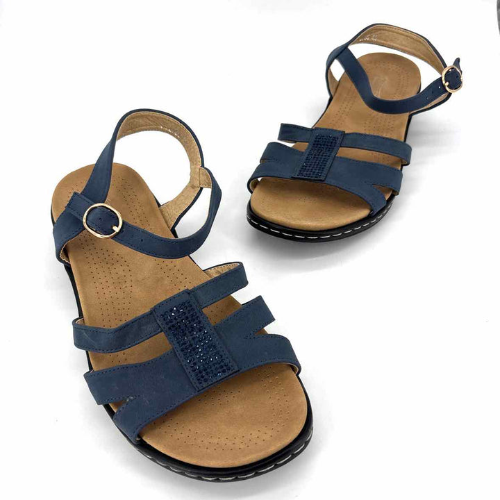 Shoe Size 40 Navy Sandals