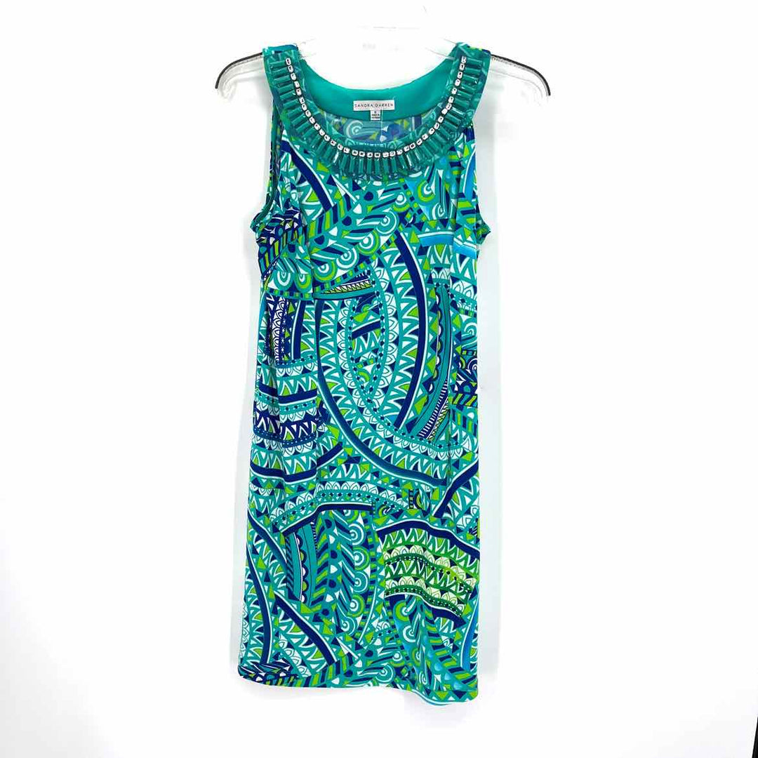 Size 8 Sandra Darren Green Dress