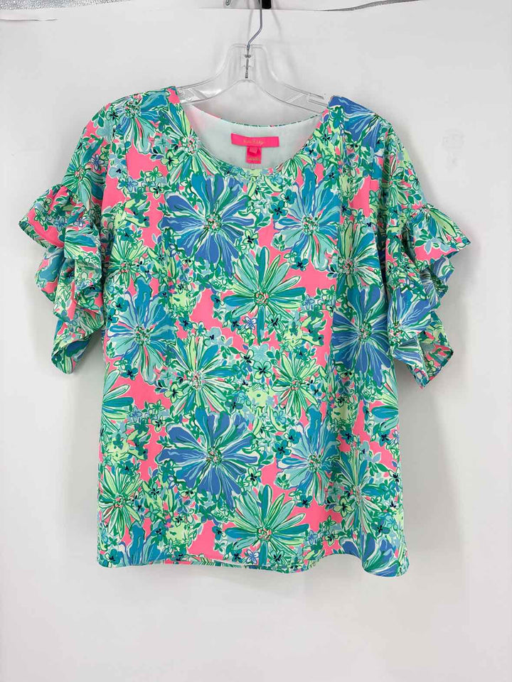 Size M Lilly Pulitzer Green Shirt