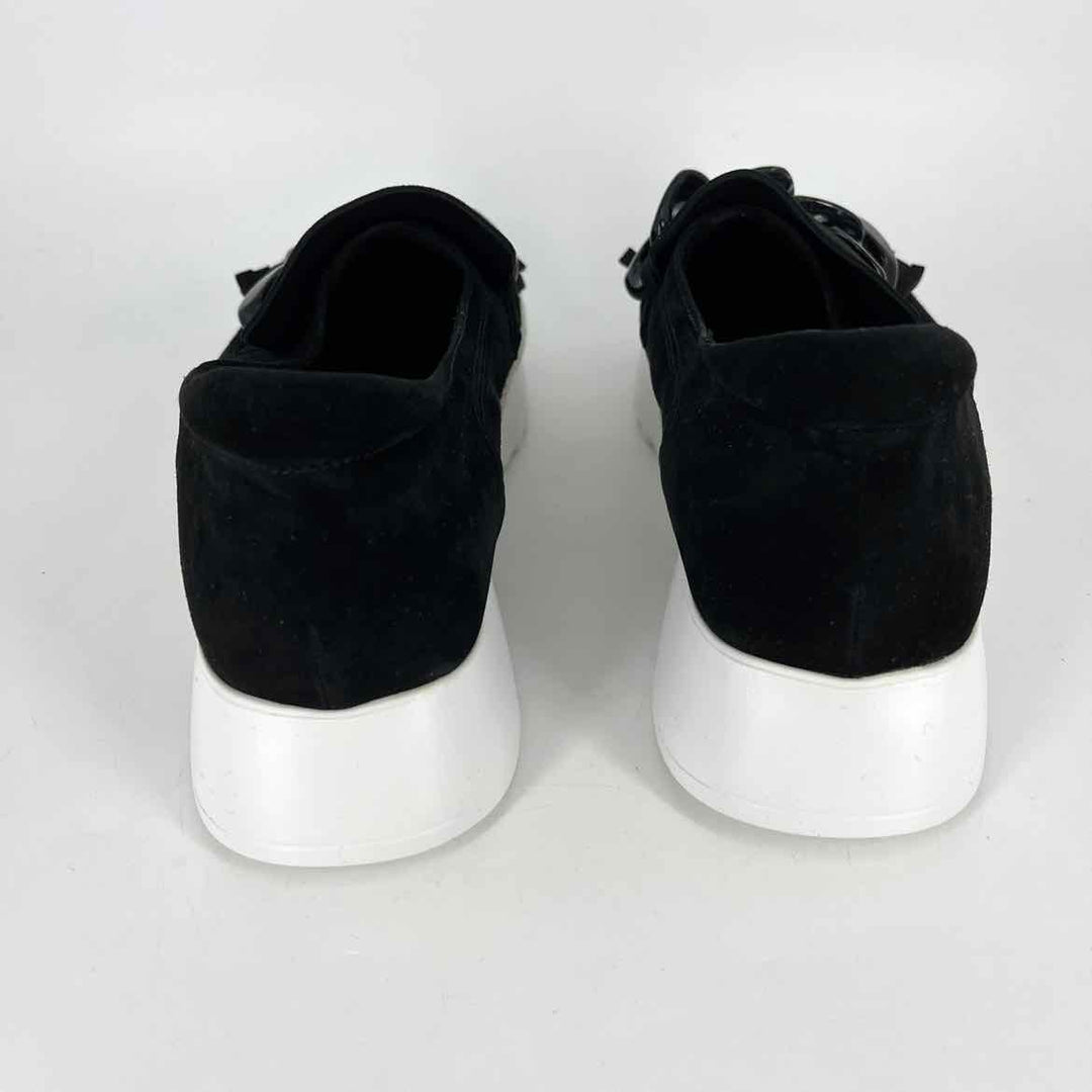 Shoe Size 7.5 VAN ELI Black Suede Flats