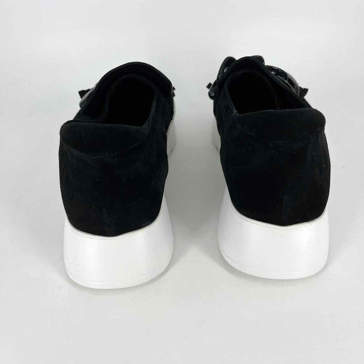 Shoe Size 7.5 VAN ELI Black Suede Flats