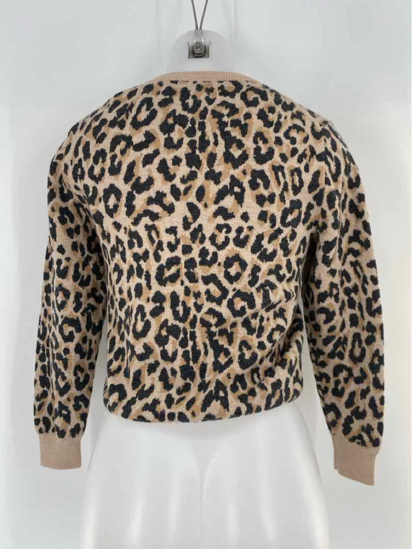 Size S J Crew Brown Print Sweater