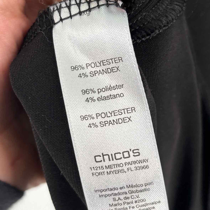 Size L Chico's Black Dress