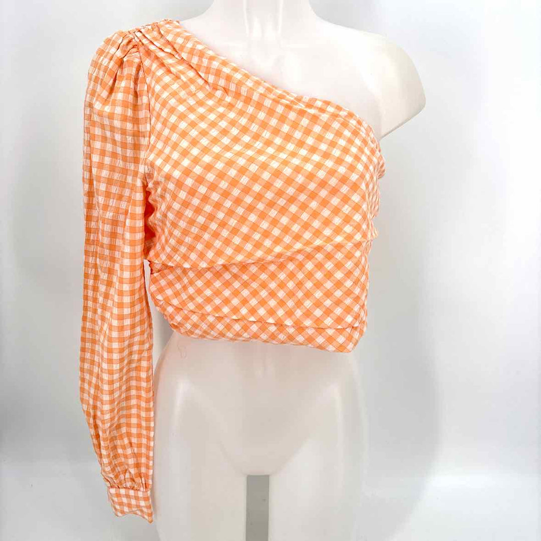 Size M ORANGE PRINT Shirt