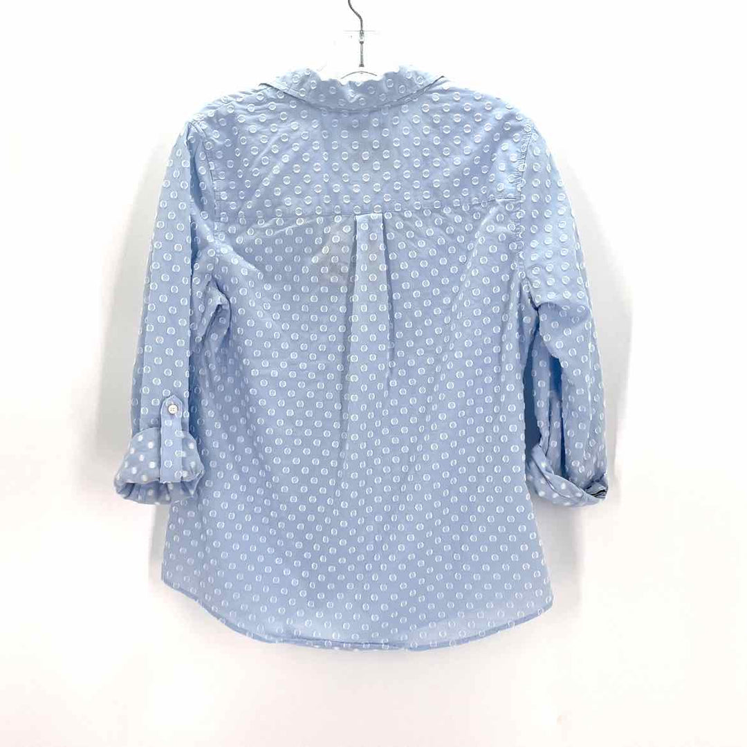 Size 6 CHARTER CLUB Blue Print Shirt