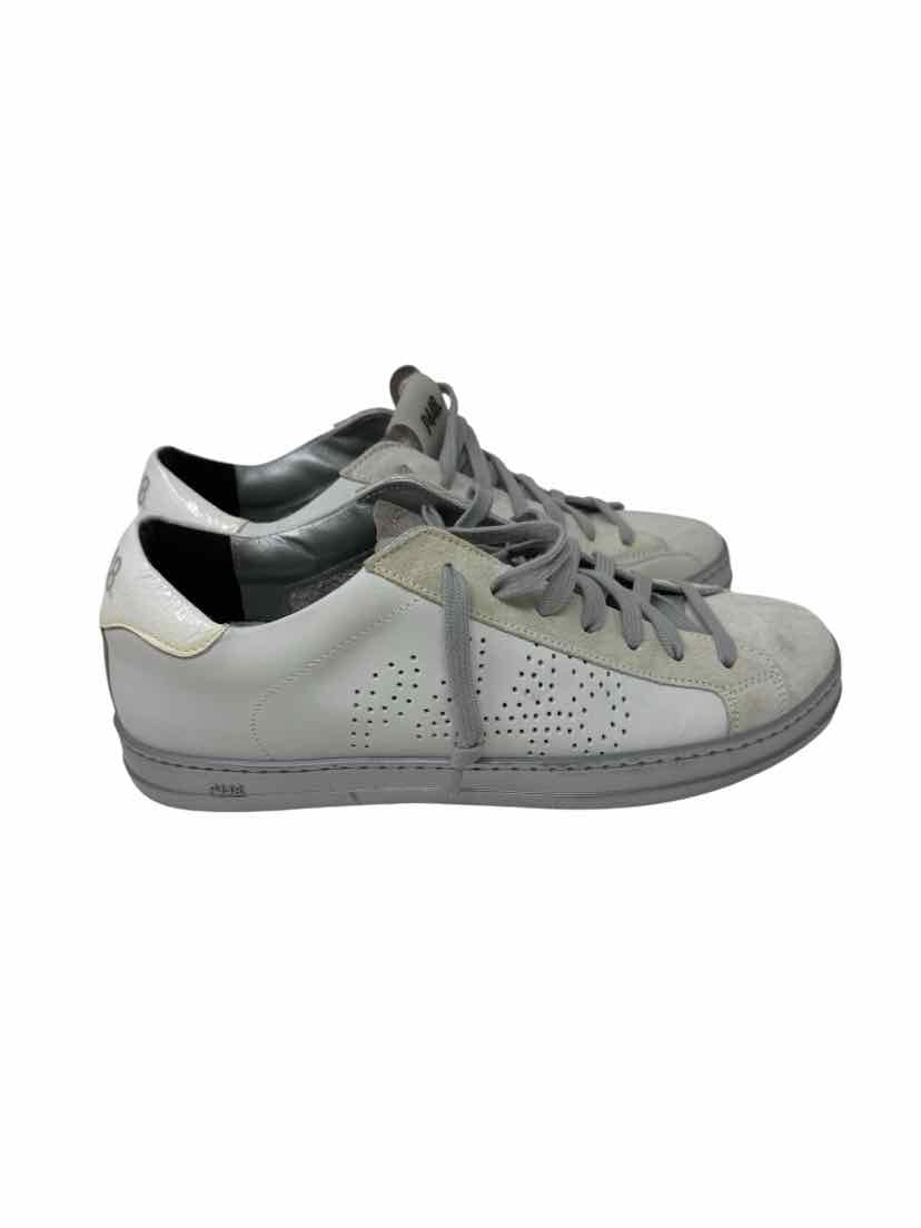 Shoe Size 39 P448 White Leather Sneakers