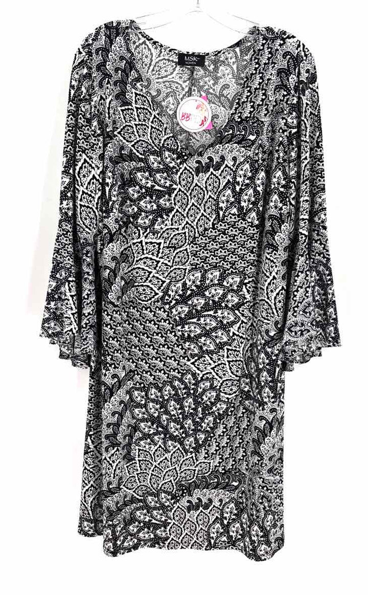 Size XXL MSK Black/White Dress