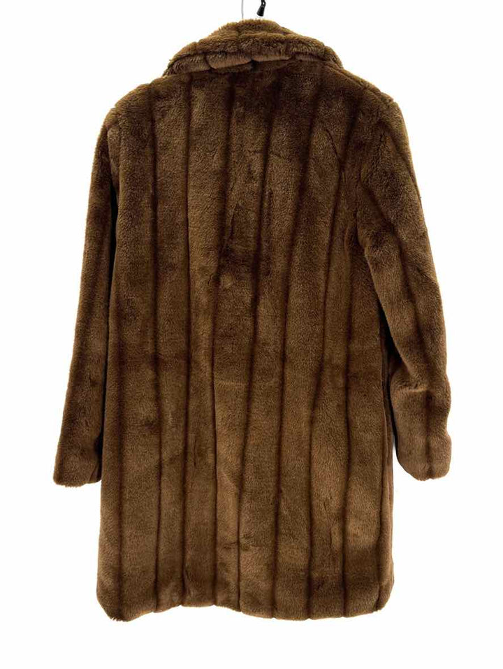 Size S Forever 21 Brown Faux Fur Coat