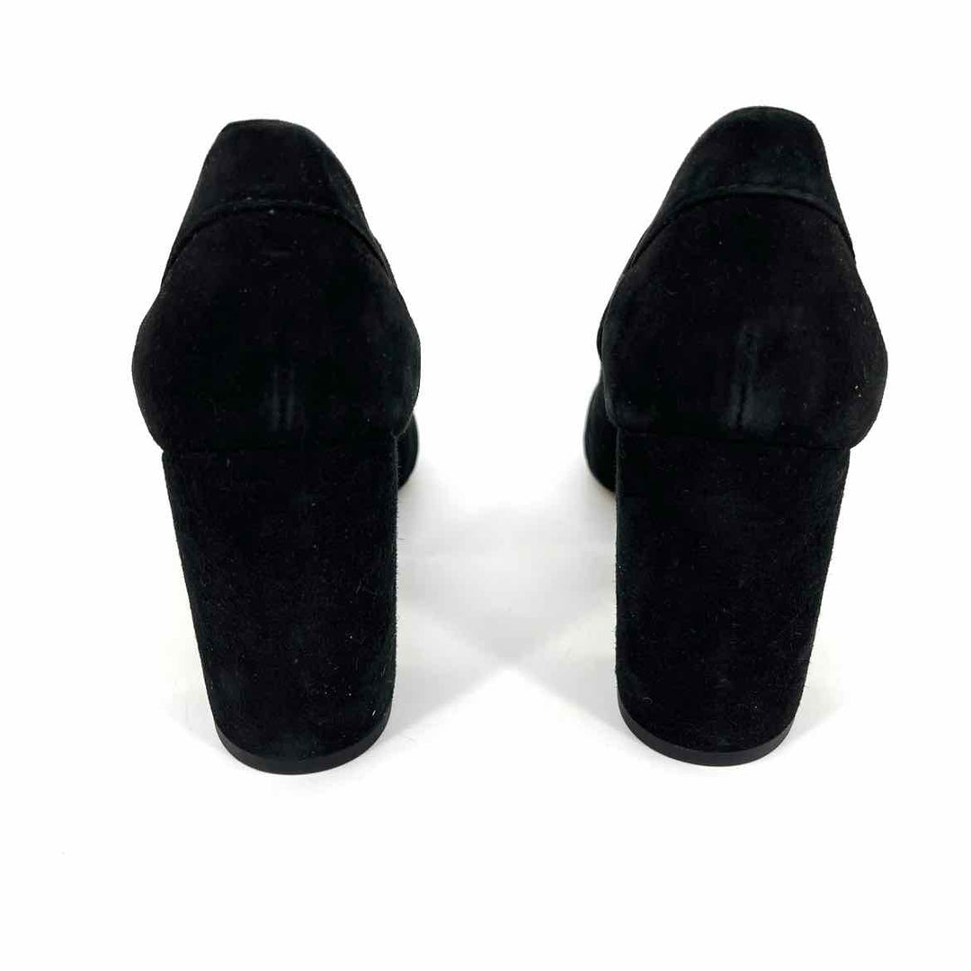 Shoe Size 9 FRANCO SARTO Black Suede Pumps