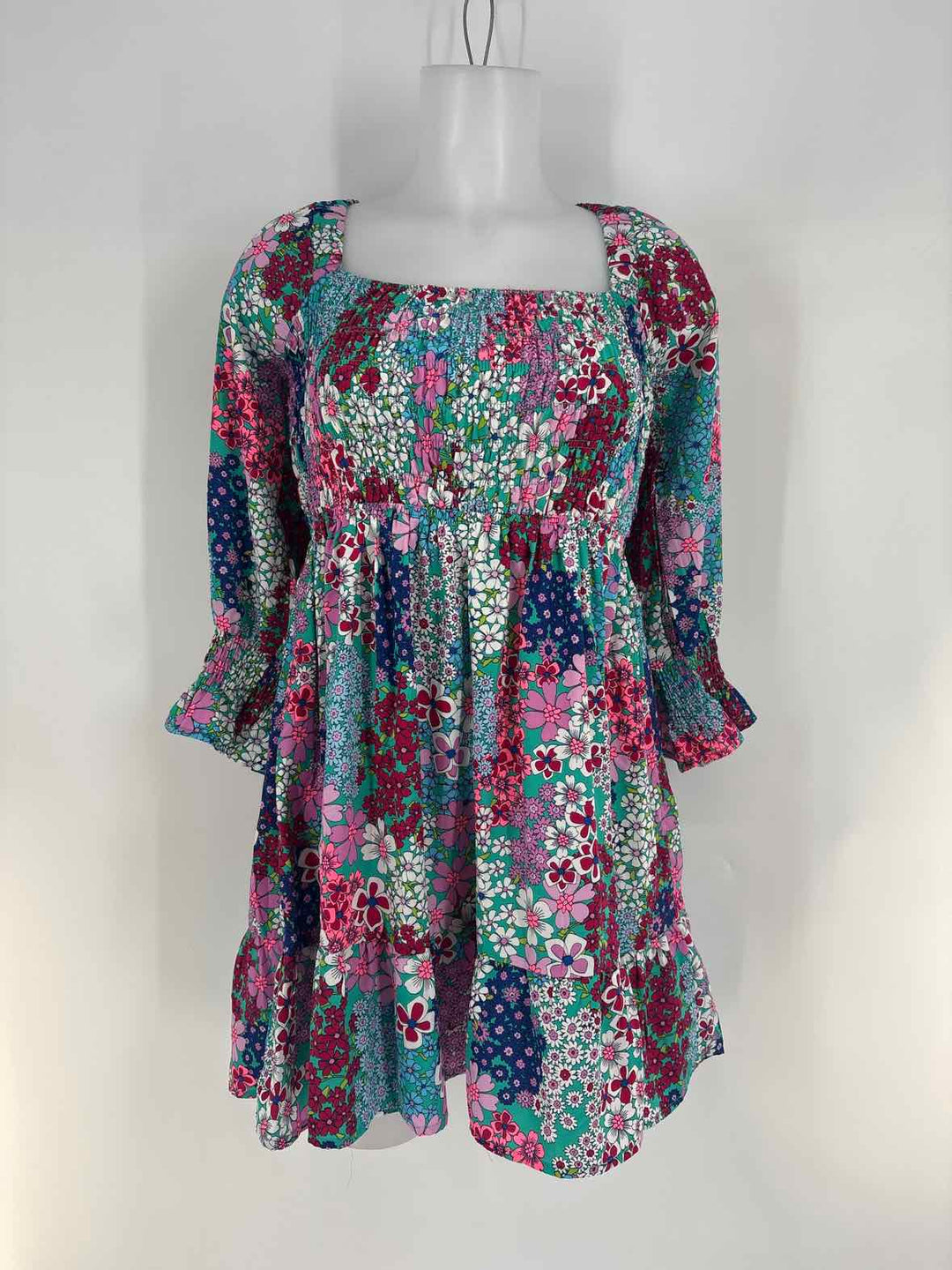 Size L KARLIE Multi-Color Dress